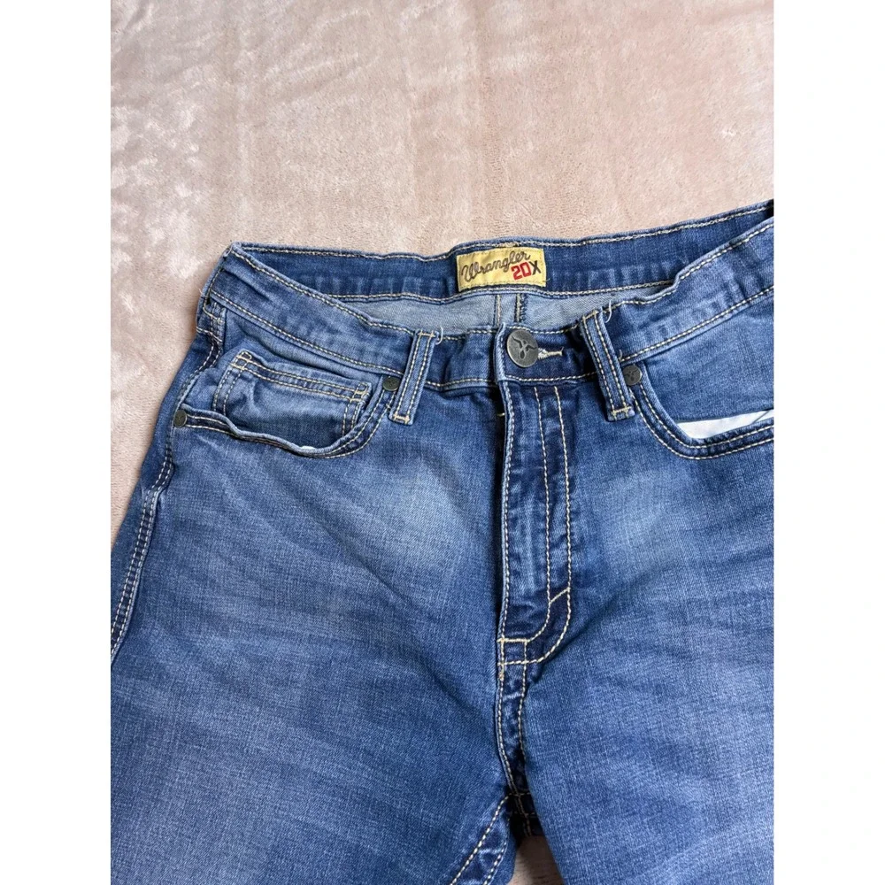 Wrangler 20X Style 42 Vintage Boot Jeans Light Wash Men's 32x34 Western Denim